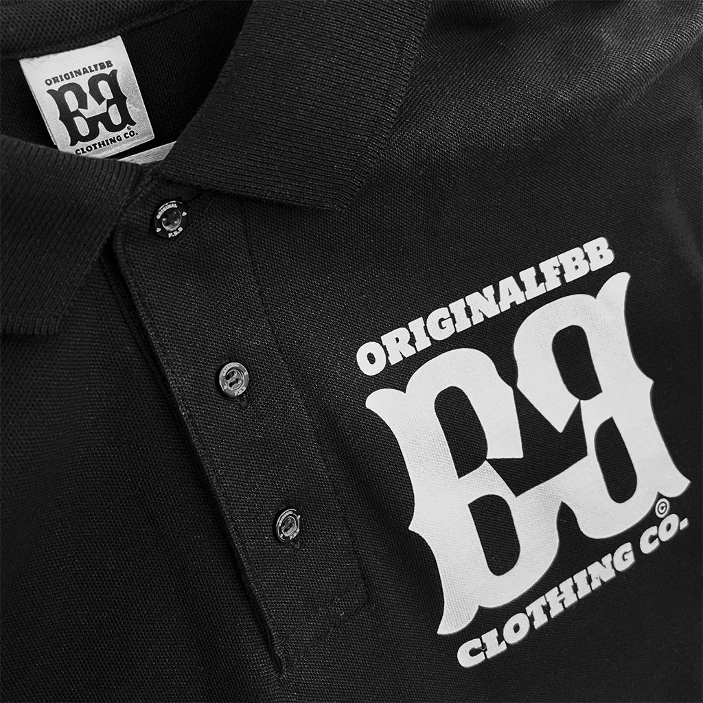 OFBB Clothing Co. Black Pique Polo Shirt