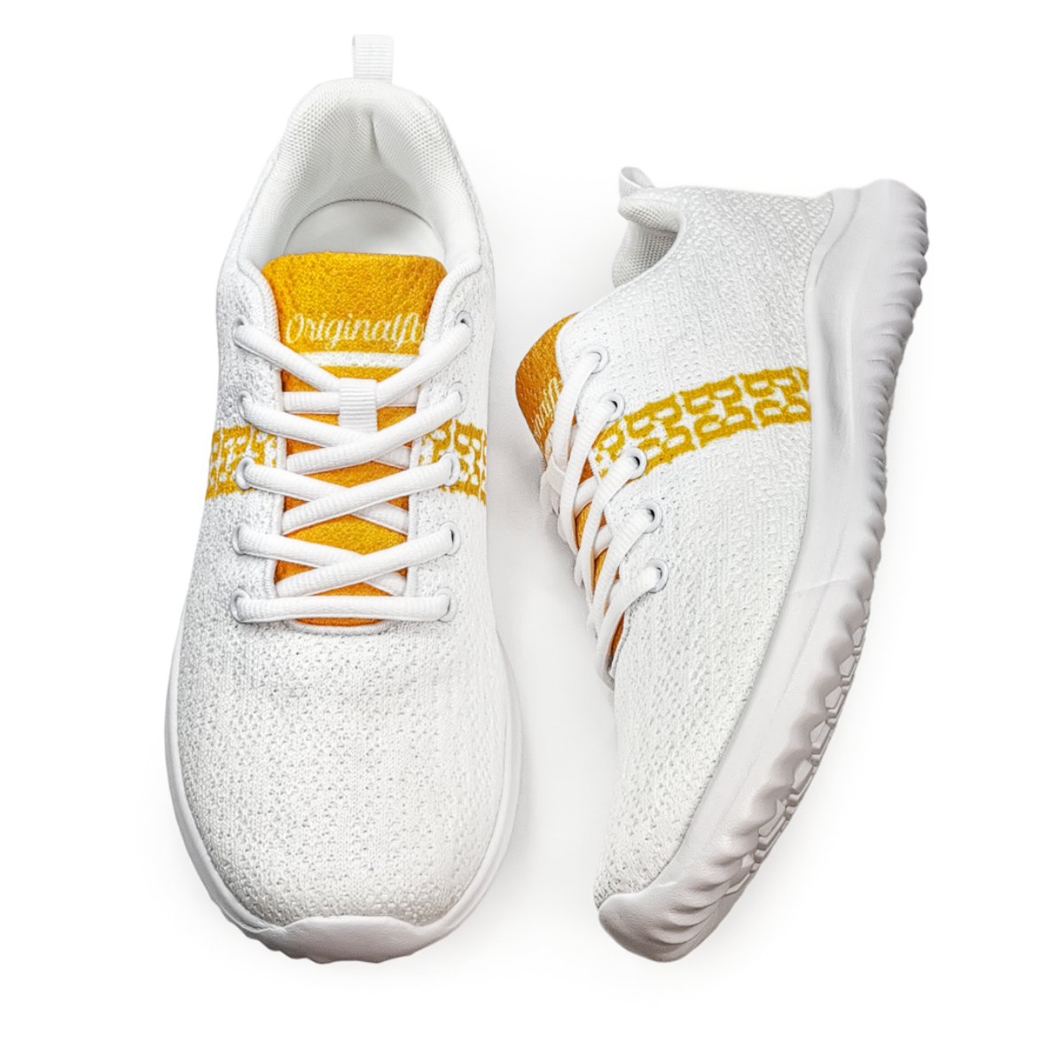Yellow Summertime Lynx Casual Mesh Textile Sneakers